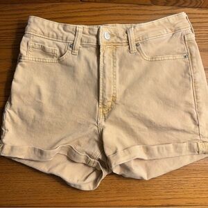 Old Navy O.G. High Rise Tan Shorts Size 8